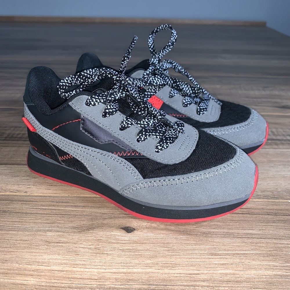 Puma Rider Foam Toddlers Sneakers‎ Size 1C (381719-01) Black / Red